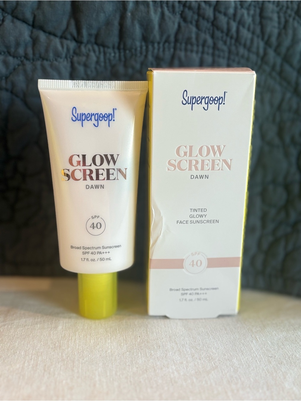 Supergoop! Glowscreen SPF 40 Dawn Tinted Face Sunscreen 1.7 oz New MakeUp Primer